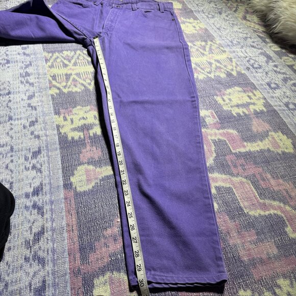 Levi's Vintage ORANGE TAB 560 Purple Denim Jeans Men's Size 33 x 30 - Picture 9 of 14